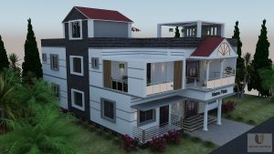 Modern exterior design project for a commercial building in Bangladesh