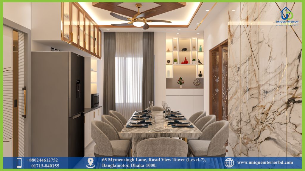 Dining Room Interior Design Portfolio | Unique Interior & Design Bangladesh