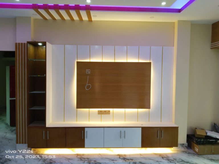 Completed TV Unit Design Project Photos