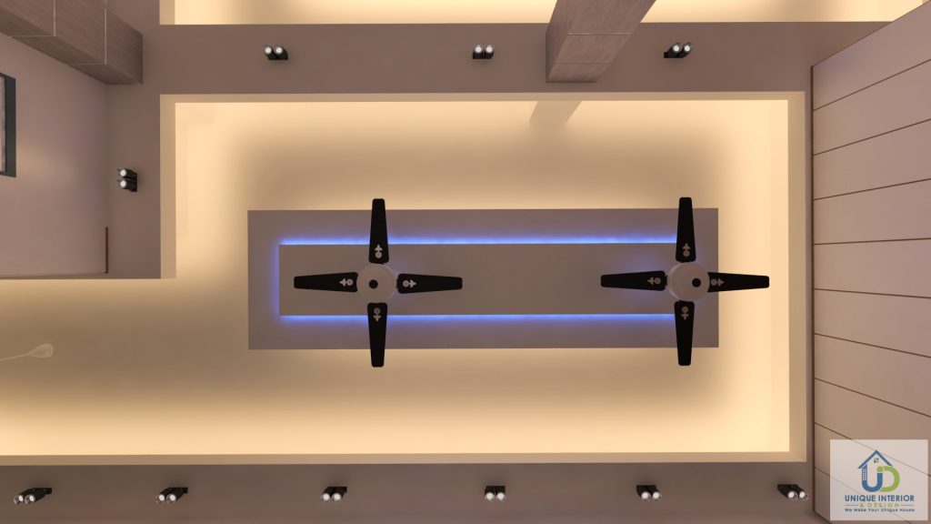 Office workstation ceiling and desk design, Gazi Group Paltan