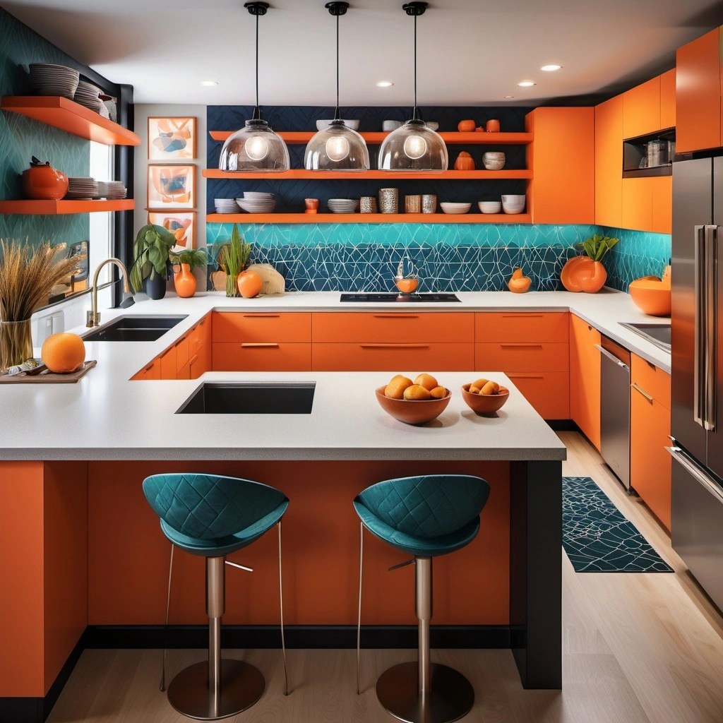 The Trend of Bold Colors and Patterns in Kitchen Design
