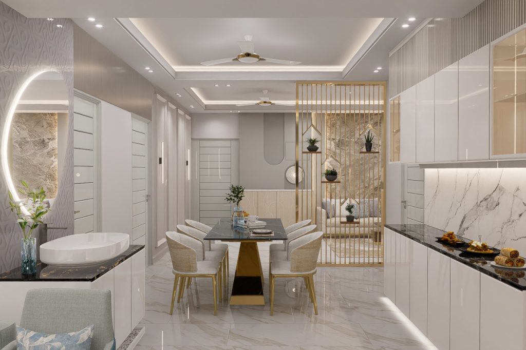 Dining space design by Unique Interior & Design