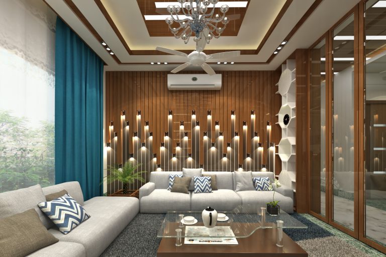 formal living room design 2600 sft residence Dinajpur