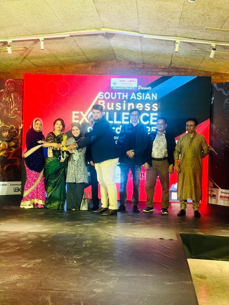 Unique Interior & Design team at the South Asian Business Excellence Award 2025 ceremony