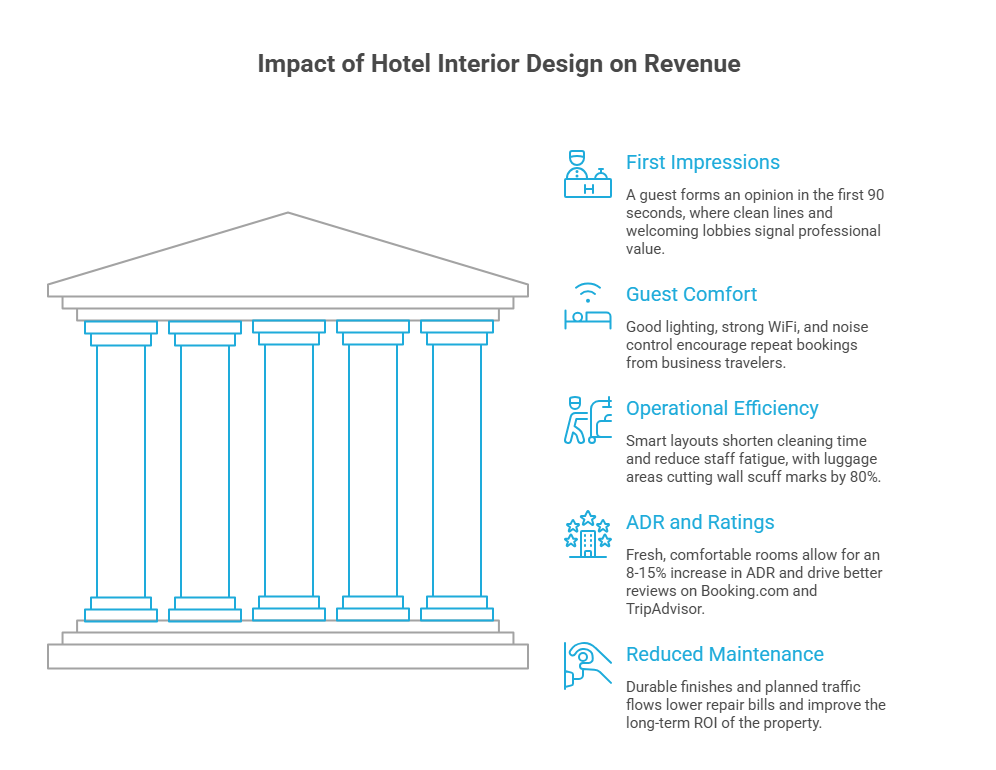 Why Hotel Interior Design Directly Affects Revenue